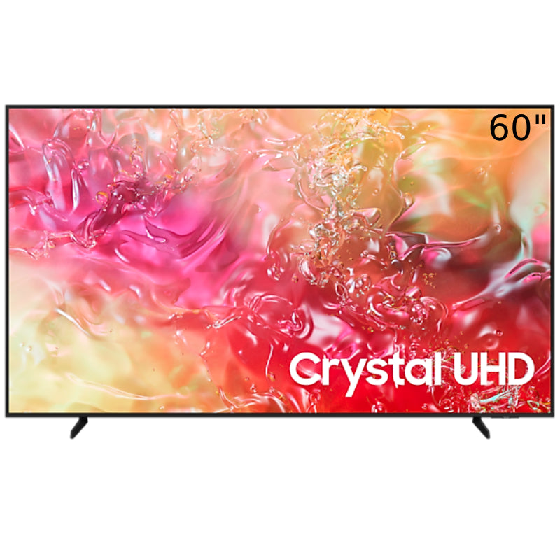 Samsung 60 Inch Crystal UHD 4K Smart TV, DU7000 - Black