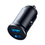 Joyroom JR-CCN05 30W A+C mini Metal Car Charger - Black