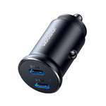 Joyroom JR-CCN06 30W 2Type-C mini Metal Car Charger - Black