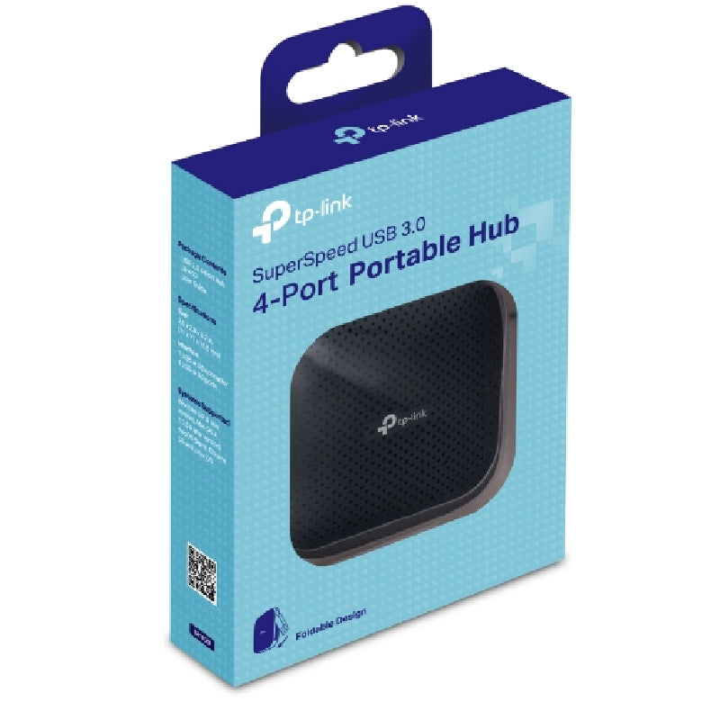 TP-Link UH400 USB 3.0 4-Port Portable Hub - Black