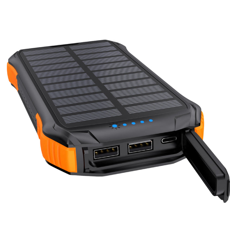Choetech B658 10,000mAh Solar Power Bank - Black