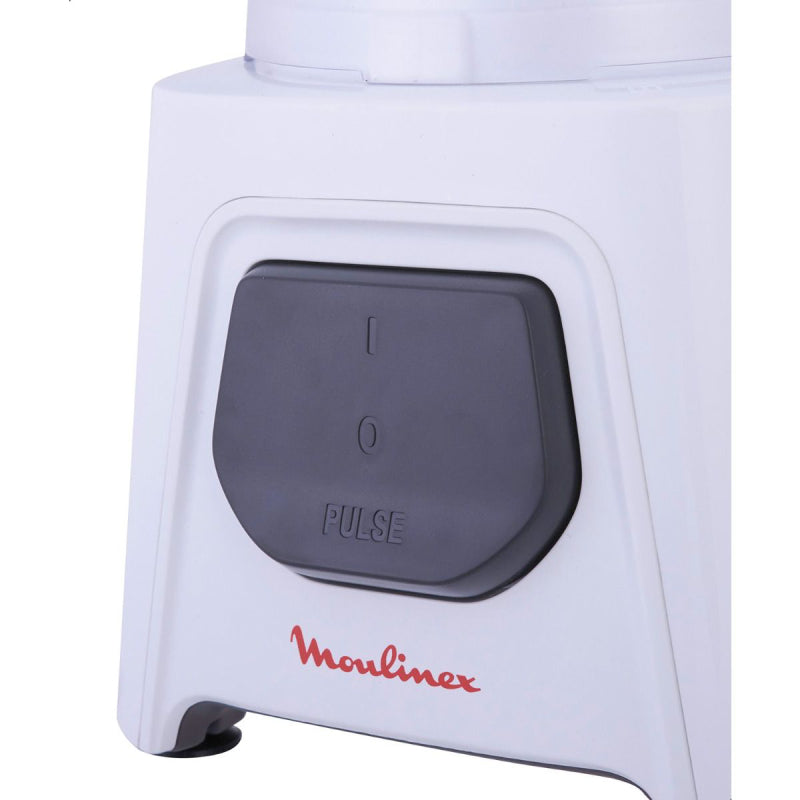 Moulinex Blender With Grinder, 450 Watt, 1.5 Liter, LM2B2126 - White