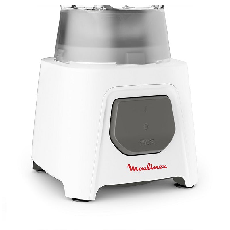 Moulinex Blender With Grinder and Chopper, 450 Watt, 1.5 Liter, LM2B3126 - White