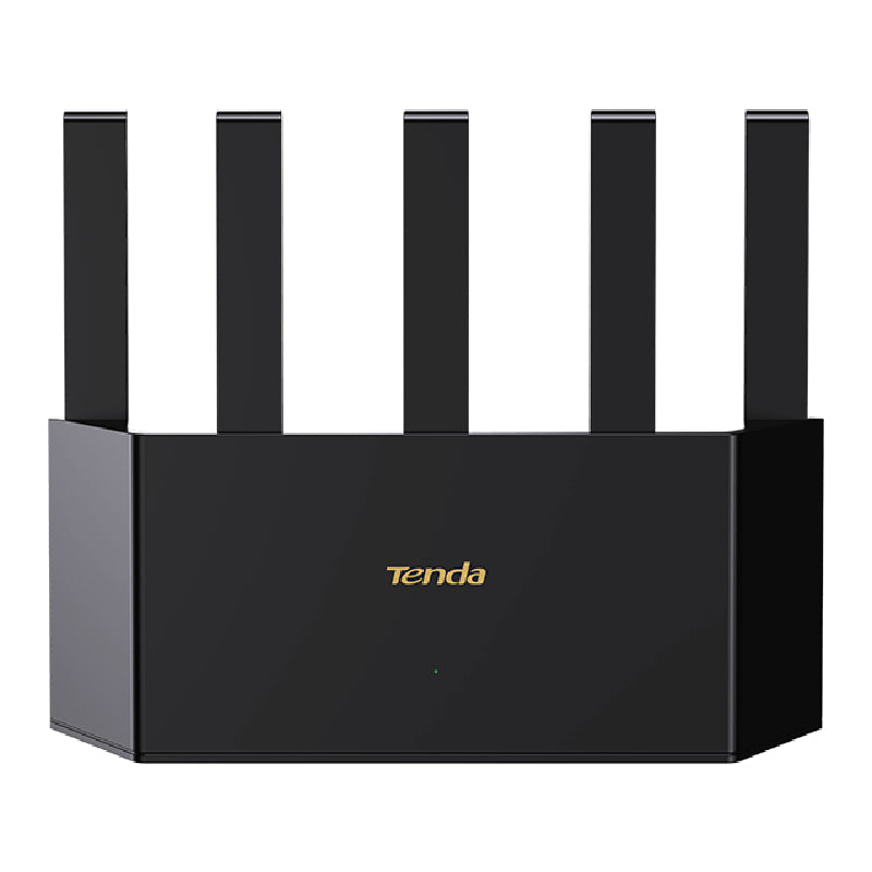 Tenda TX2L Pro AX1500 Dual Band Gigabit Wi-Fi 6 Router, 4 Ports, 5 Antenna, 10/100Mbps - Black