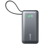 Anker Nano Power Bank, 30W, Built-In USB-C Cable, A1259H11 - Black
