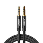 Ugreen AV112 Mini jack cable 3.5mm, AUX, 2m - Black