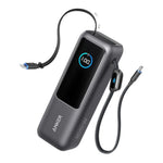 Anker Zolo Power Bank 25000mAh, 165W, Built-in USB-C Cables, A1695H11 - Black