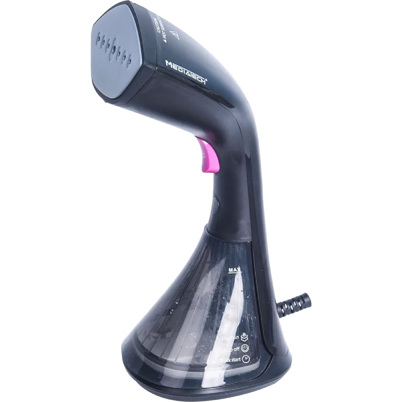 MediaTech Portable Steam Iron 1630 Watt, Ceramic Base, MT-GS105 - Black