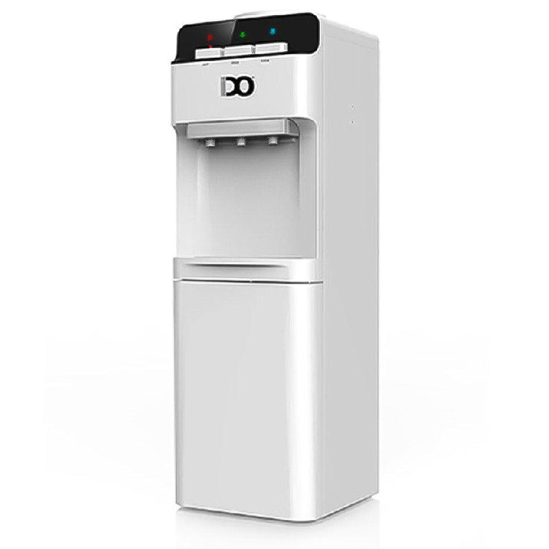 IDO Water Dispenser With Refrigerator, 3 Taps (Cold, Hot, Lukewarm), WD102NC-SV - Silver