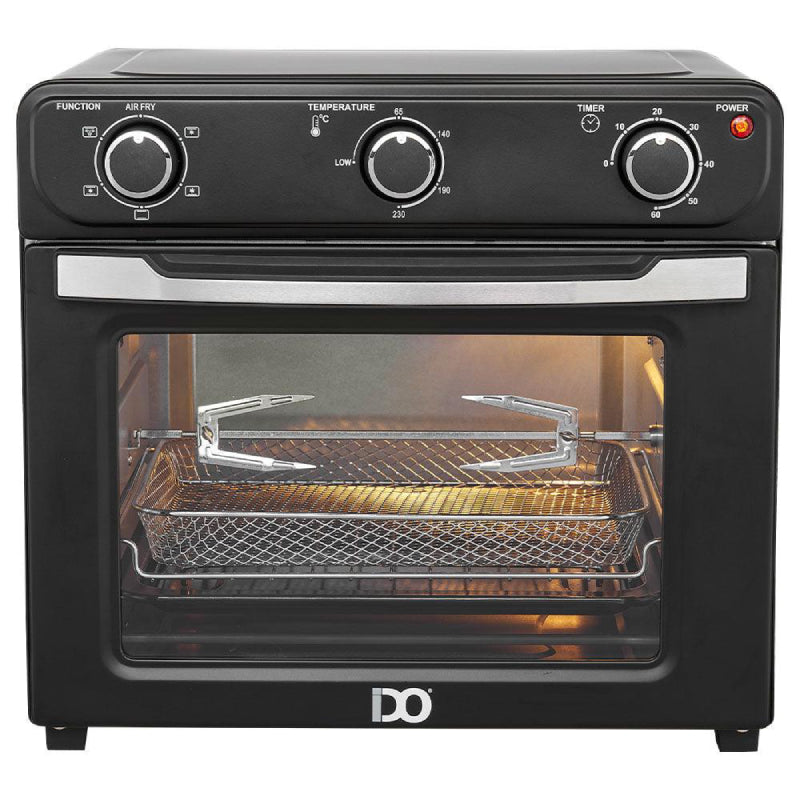 IDO Electric Air Fryer With Oven and Grill, 28 Litres, 1600 Watts, TOAF28-BK - Black