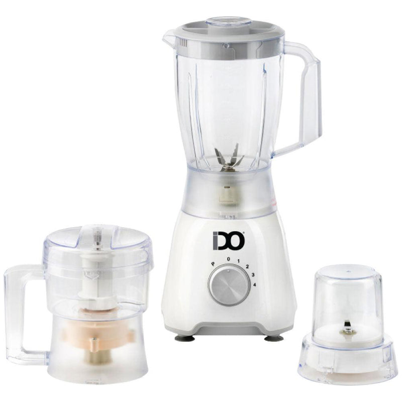 IDO Electric Blender With Meat Chopper, 600W, BLCH600-WH - White 