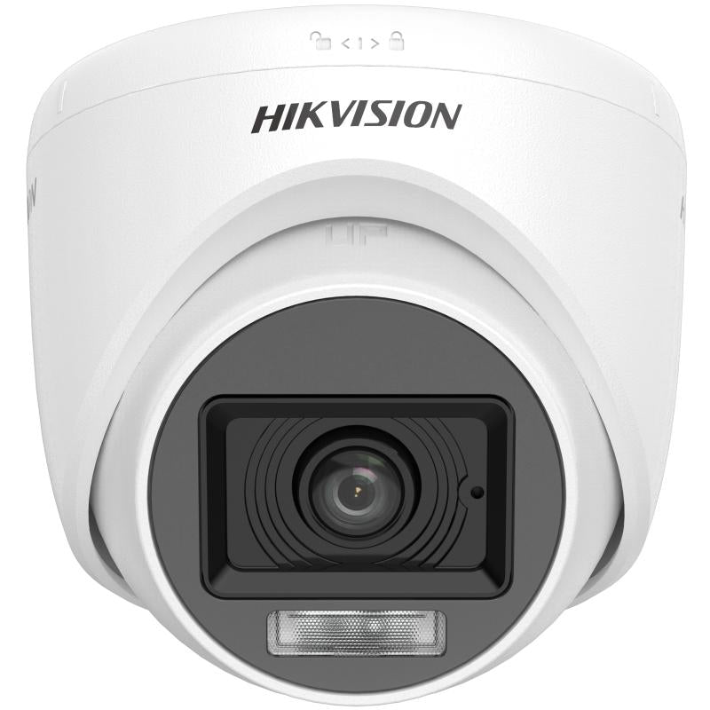 Hikvision Indoor Camera Security, 2MP, Dual Light Audio Fixed Turret, DS-2CE76D0T - Black