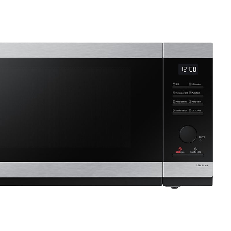 Samsung Microwave, 40 Liters, 900 Watts, Digital Screen, Grill, MG40DG5524ATSG - Black&Silver