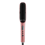 Rush Brush S2 Elite Hair Straightener Brush - Rose Gold