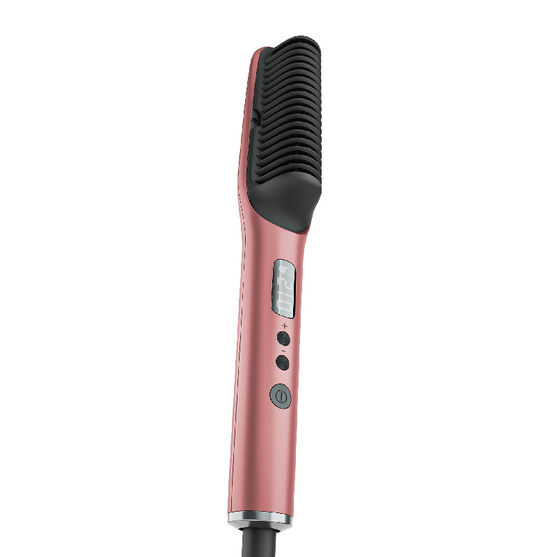 Rush Brush S2 Elite Hair Straightener Brush - Rose Gold