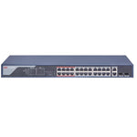 Hikvision PoE Switch 24 Port Fast Ethernet Unmanaged, DS-3E0326P-E(B) - Dark Blue