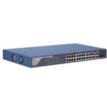 Hikvision PoE Switch 24 Port Fast Ethernet Unmanaged, DS-3E0326P-E(B) - Dark Blue