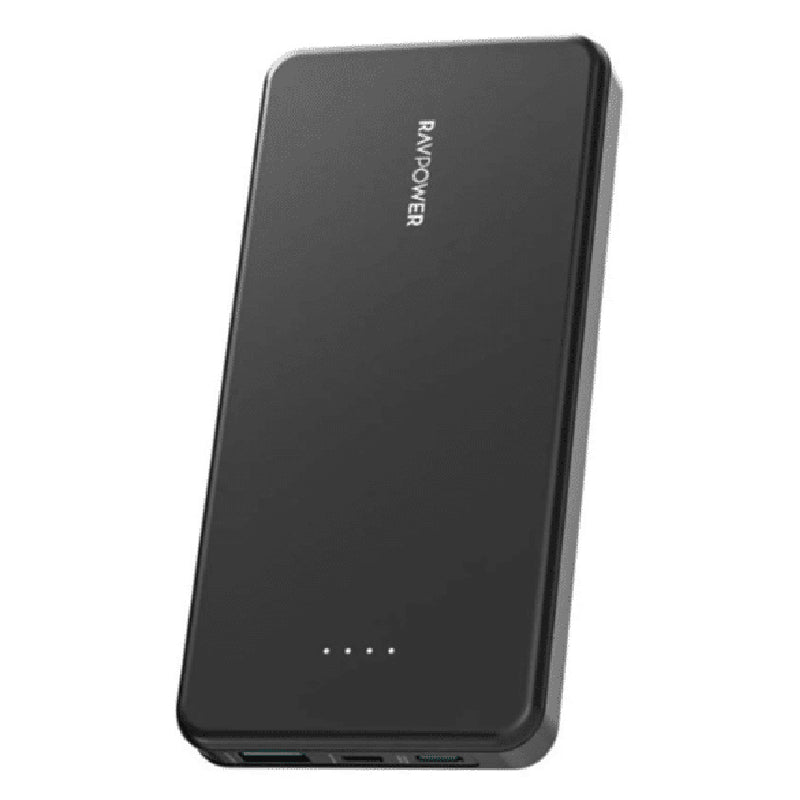 RavPower RP-PB1215 PD Power Bank, 15W, 3 Ports, 10000 mAh - Black
