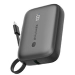 RAVPower RP-PB1224 PD Power Bank 20W, 10000mAh, Build-in USB-C Cable - Black