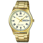 Casio Analog Men's Watch Stainless Steel Band, MTP-V006G-9BUDF - Gold