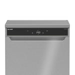 Sharp Dishwasher 14 Person, 60Cm, Inverter, Digital, 10 Programs, QW-V1014A-SS - Stainless Steel
