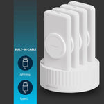 Powerology 4 in 1 Power Station 10000mAh, PD ,100W, QC Wireless Power Bank, PPBCHA2641WH - White