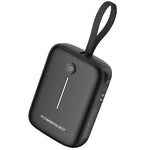  Powerology 10000 mAh Power Bank With USB-C Cable, 20W, PPBCHA66-BK - Black