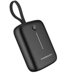  Powerology 10000 mAh Power Bank With USB-C Cable, 20W, PPBCHA66-BK - Black