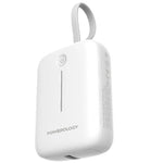  Powerology 10000 mAh Power Bank With USB-C Cable, 20W, PPBCHA66-WH - White