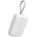  Powerology 10000 mAh Power Bank With USB-C Cable, 20W, PPBCHA66-WH - White