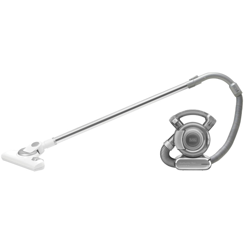 Black&Decker Flexi Dustbuster With Floor Extension, 25 Watt, 18V, PD1820L - Silver
