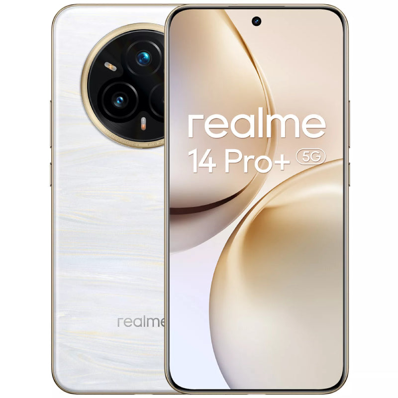 Realme 14 Pro+ 5G, 12GB Ram, 256GB - Pearl White