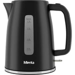 Mienta Plastic Electric Water Kettle, 1.7 Liter, 2200 Watt, EK201737A - Black