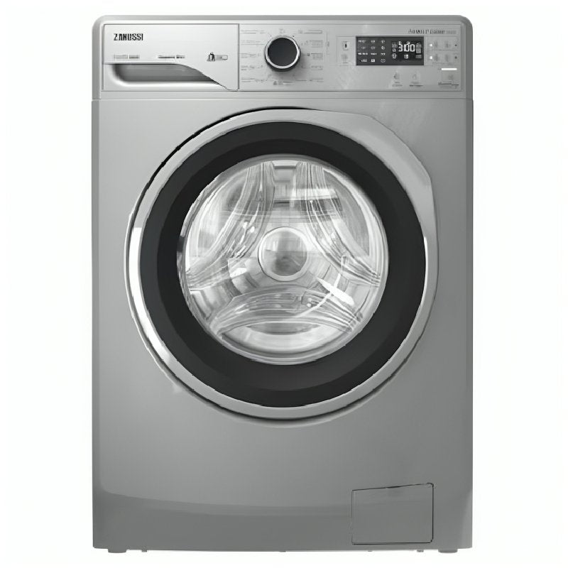 Zanussi Perlamax Washing Machine, Front Loading, 8 Kg, ZWF8240SX5 - Silver
