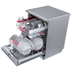 TOSHIBA Dishwasher 14 Place settings, 6 Programs, Digital Screen, Stainless Steel, DW-13F8AF(SS)-EG - Silver
