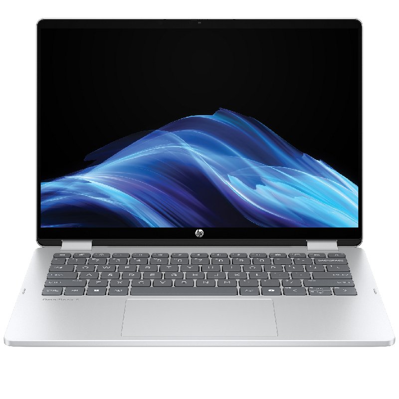 HP OmniBook 5 Flip Laptop, Intel® Core™ Intel Core i5-1334U, 8GB, 1TB SSD, Intel® Iris® Xe, 14" 2K, Win 11, 15-fp0004ne - Glacier Silver