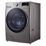 LG 21Kg Washing Machine, Front Load, 6 Motion, DD Motor Steam, TurboWash, TurboDry, F0P2CYV2T - Silver