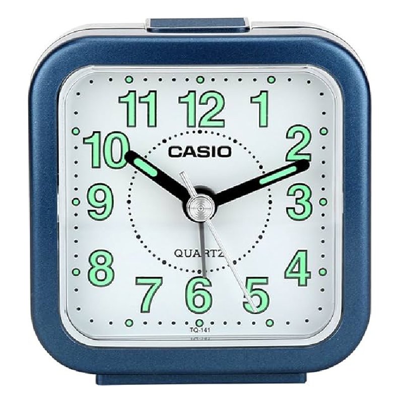 Casio Alarm Clock, TQ-141-2DF - Blue