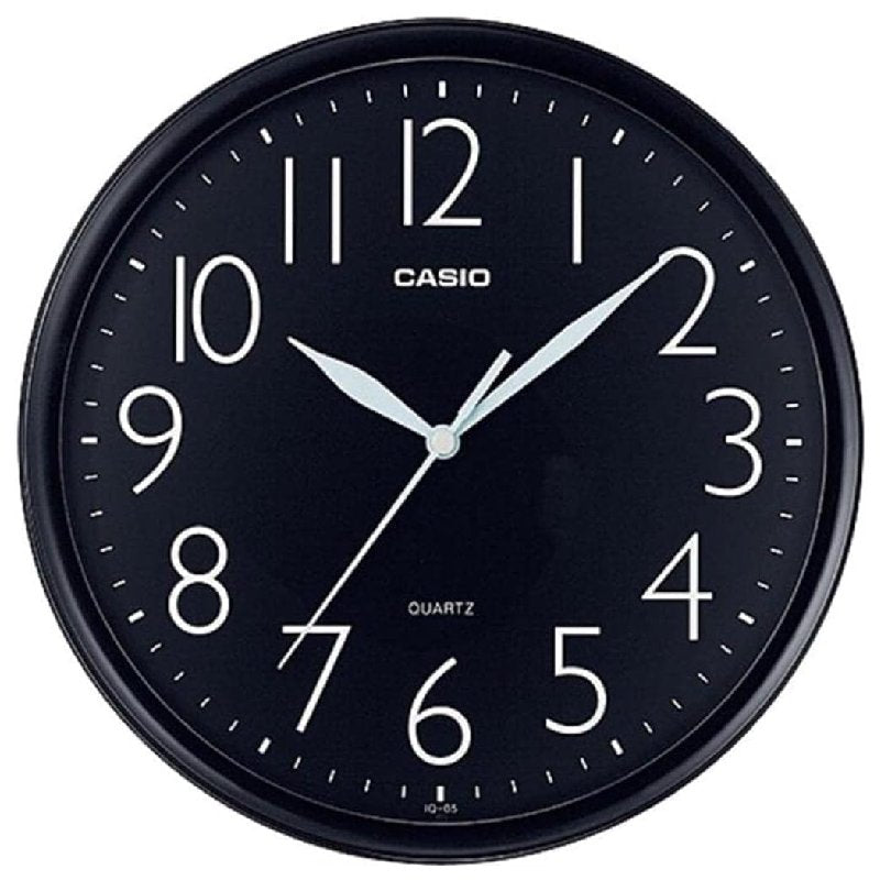 Casio Wall Colck, IQ-05-1DF - Black