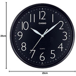 Casio Wall Colck, IQ-05-1DF - Black