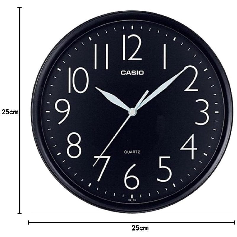 Casio Wall Colck, IQ-05-1DF - Black