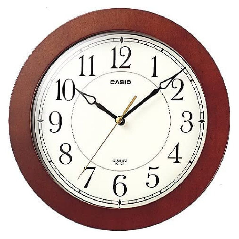 Casio Wall Colck, IQ-126-5DF - Brown