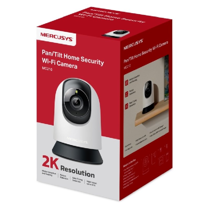 Mercusys MC210 Indoor Camera, 2K 3MP - White