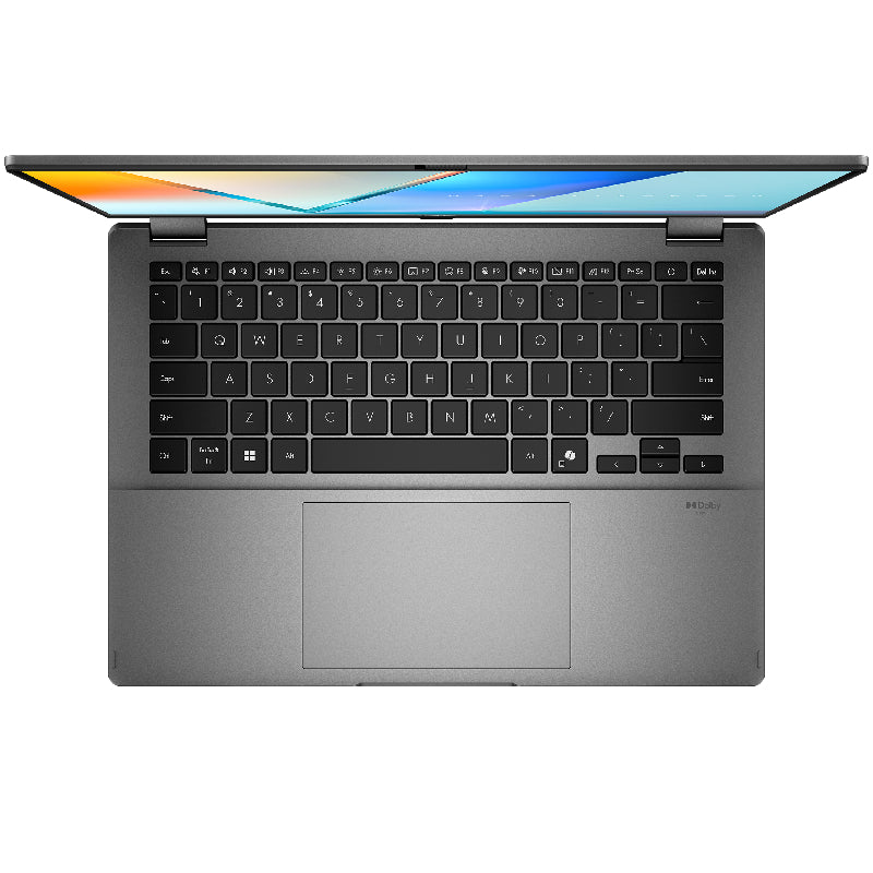 Asus Vivobook 14 Flip Laptop, Intel® Core™ Ultra 7 256V, 16GB Ram, 512GB SSD, Intel® Arc™, 14" WUXGA, Win 11, TP3407SA-QL039W - Matte Gray
