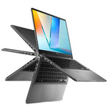 Asus Vivobook 14 Flip Laptop, Intel® Core™ Ultra 7 256V, 16GB Ram, 512GB SSD, Intel® Arc™, 14" WUXGA, Win 11, TP3407SA-QL039W - Matte Gray