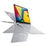 Asus Vivobook S14 Flip Laptop, Intel® Core™ i5-13420H , 16GB Ram, 512GB SSD, Intel UHD, 14" WUXGA, Win 11, TP3402VA-LZ065W - Cool Silver