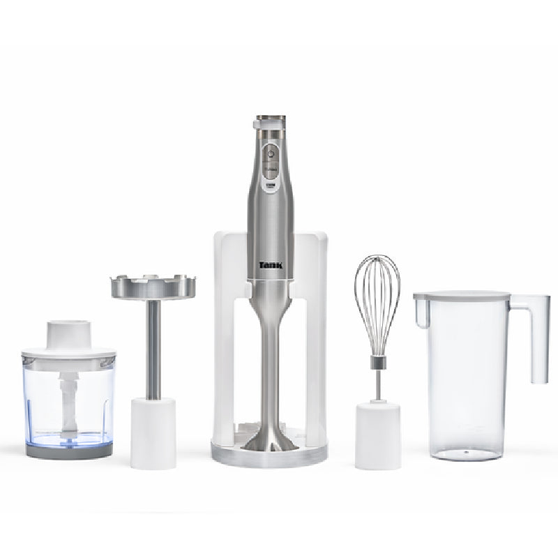 Tank Hand Blender All in One, 6 Speed Control + Turbo, 1200 Watts, CM-6004 - White