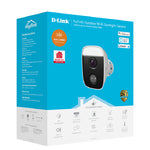 D-Link Full HD Outdoor Wi-Fi Spotlight Camera, 1080P, DCS-8630LH - White