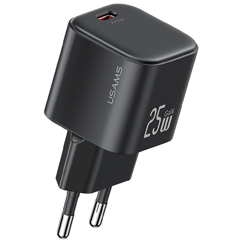 Usams Type-C PD Wall Charger, 25 Watt, CC289 - Black