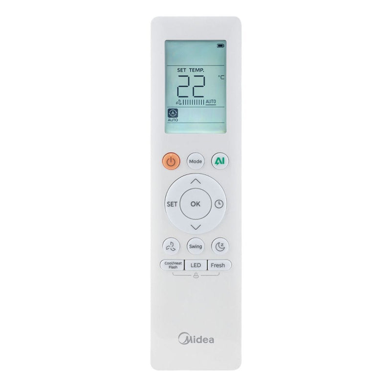 Midea Eco Master Air Conditioner Inverter, 2.25 HP, Cooling & Heating, M1SEFT-18HRDN8F-Q8 - White